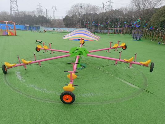 بدون برق پارک کودکان چند نفره Seesaw سواری های بیرونی زمین بازی گالوانیزه لوله Seesaw